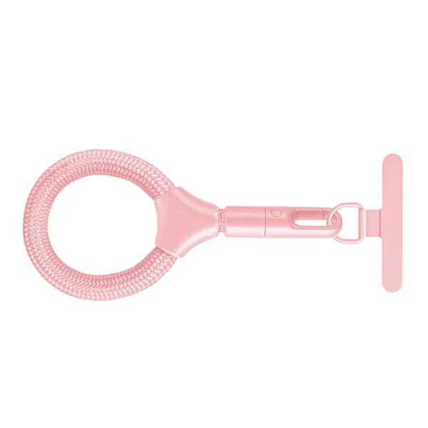 Универсална връзка за телефон 9cm Phone Short Lanyard with Self-locking Metal Buckle, светло розов 2