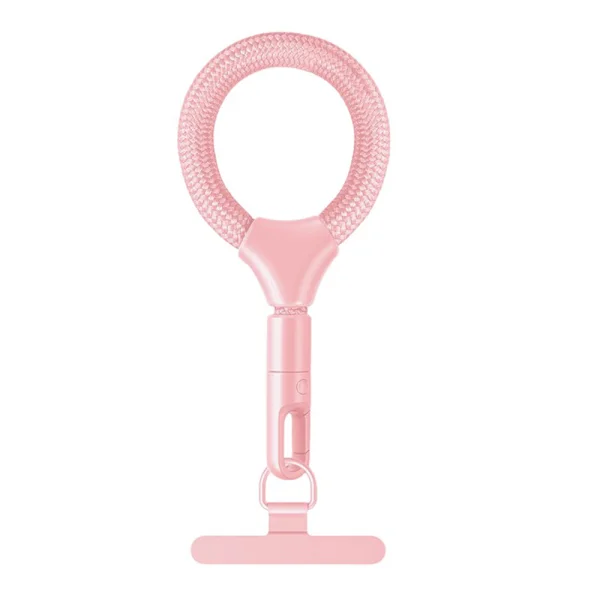 Универсална връзка за телефон 9cm Phone Short Lanyard with Self-locking Metal Buckle, светло розов 1