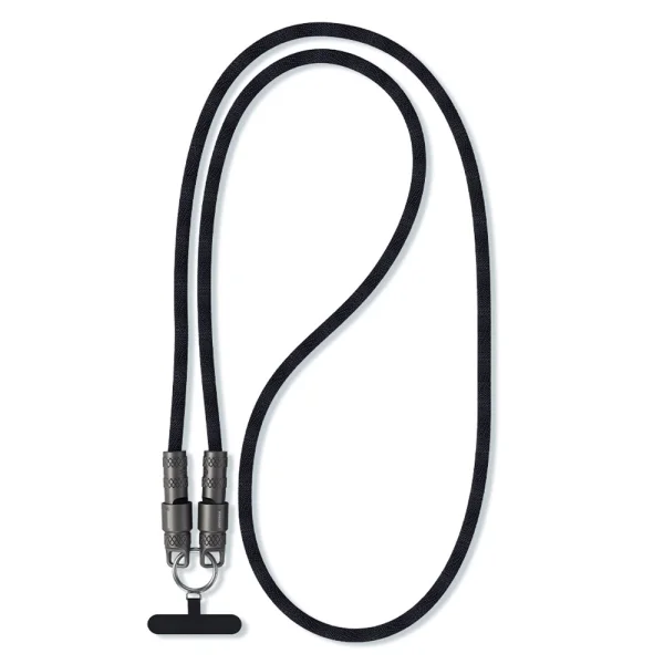 Универсална връзка за телефон Essager 30cm с кабел 1.2m, Type-C към Type-C Cable, 60W, Fast Charging, черен 1