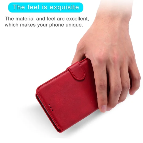 Wallet Drop-proof Book Case for Huawei nova 8i / Honor 50 Lite 5G, Red 6