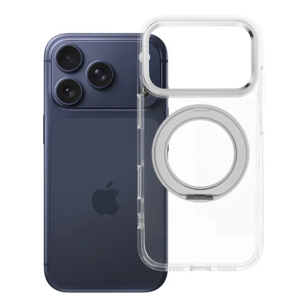 Калъф Frame Circle Stand MagSF за iPhone 18 Pro, прозрачен 1