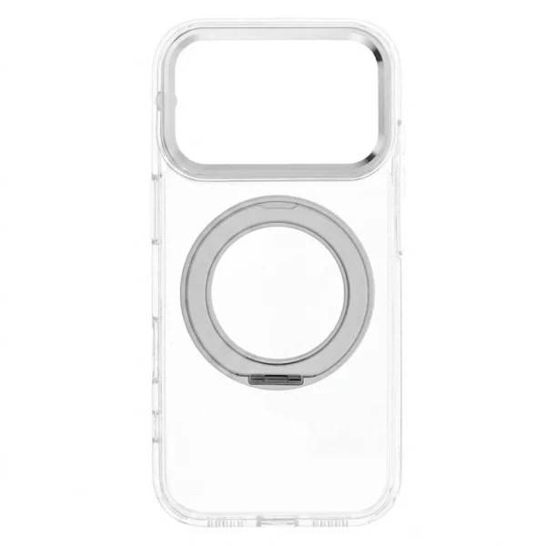 Калъф Frame Circle Stand MagSF за iPhone 18 Pro, прозрачен 2