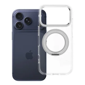 Калъф Frame Circle Stand MagSF за iPhone 18 Pro, прозрачен
