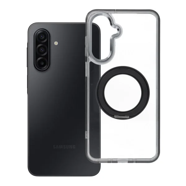 Калъф Frame Circle Stand MagSF за Samsung A17 / A18, прозрачен-черен 1