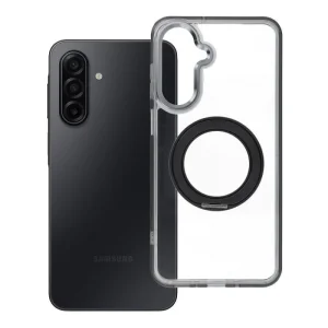 Калъф Frame Circle Stand MagSF за Samsung A17 / A18, прозрачен-черен