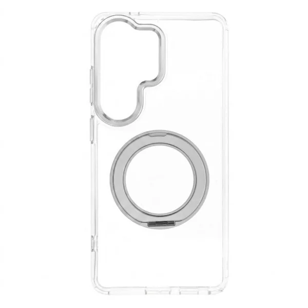 Frame Circle Stand MagSF case for Samsung S26 Ultra, transparent 2