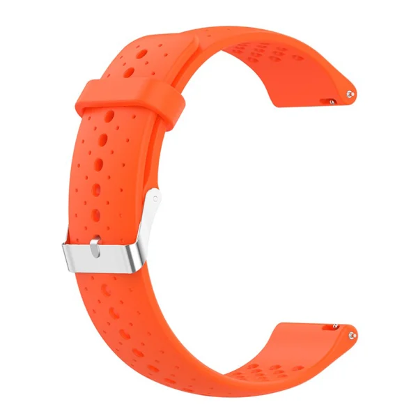 Silicone Strap 22mm for Samsung Garmin Huawei Amazfit Smart Watch, orange 3