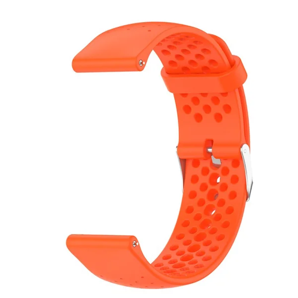 Silicone Strap 22mm for Samsung Garmin Huawei Amazfit Smart Watch, orange 4