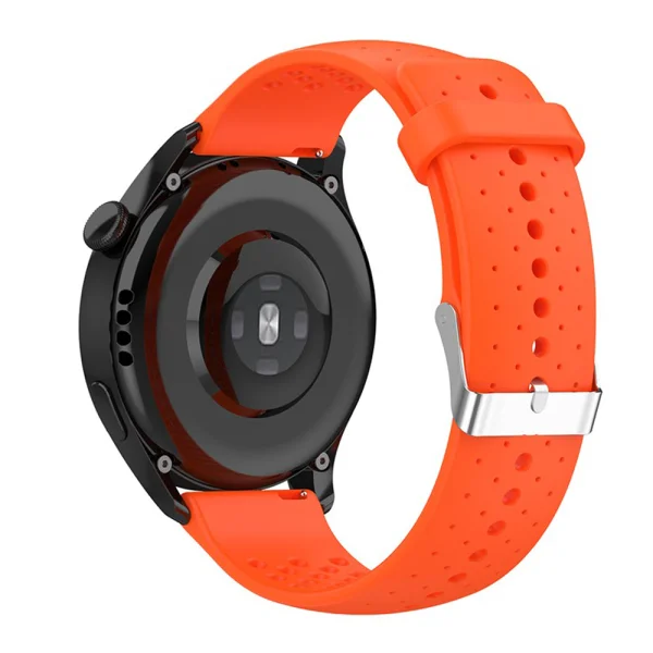 Silicone Strap 22mm for Samsung Garmin Huawei Amazfit Smart Watch, orange 2
