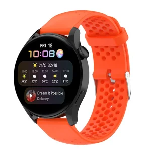 Силиконова каишка 22mm за Samsung Garmin Huawei Amazfit Smart Watch, оранжев