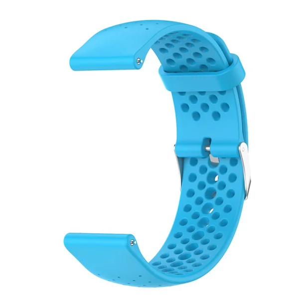 Силиконова каишка 22mm за Samsung Garmin Huawei Amazfit Smart Watch, светло син 4
