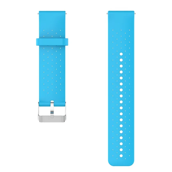 Силиконова каишка 22mm за Samsung Garmin Huawei Amazfit Smart Watch, светло син 5
