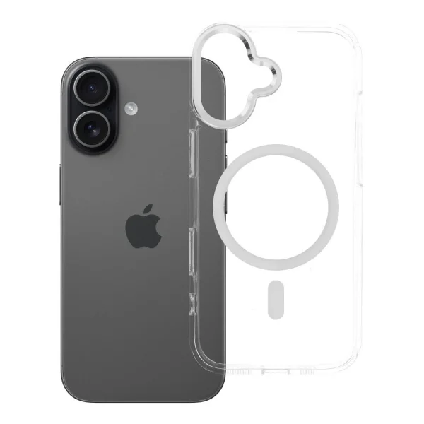 Case Frame Clear Hybrid Mag Cover MagSF for iPhone 17, transparent 1
