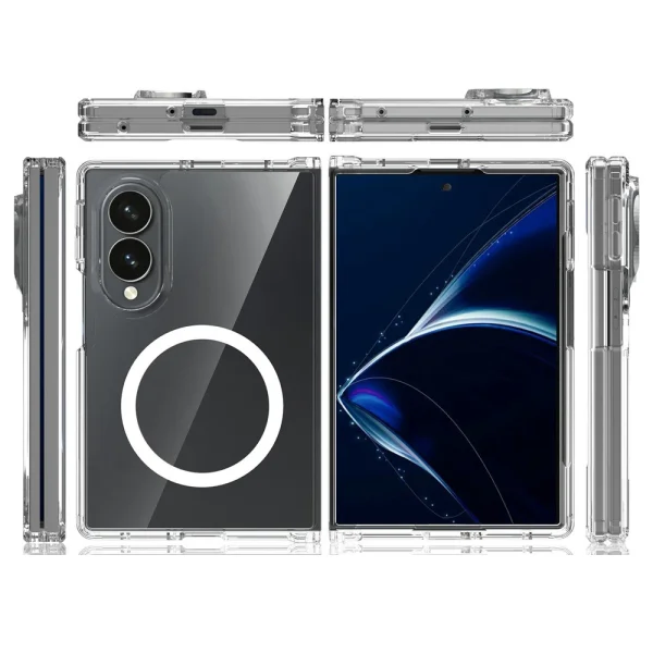 Калъф Magnetic 2mm TPU + PC за Samsung Galaxy Z Fold8, прозрачен 2