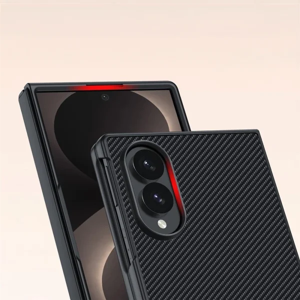 Leather + PC case for Samsung Galaxy Z Fold8, black 4
