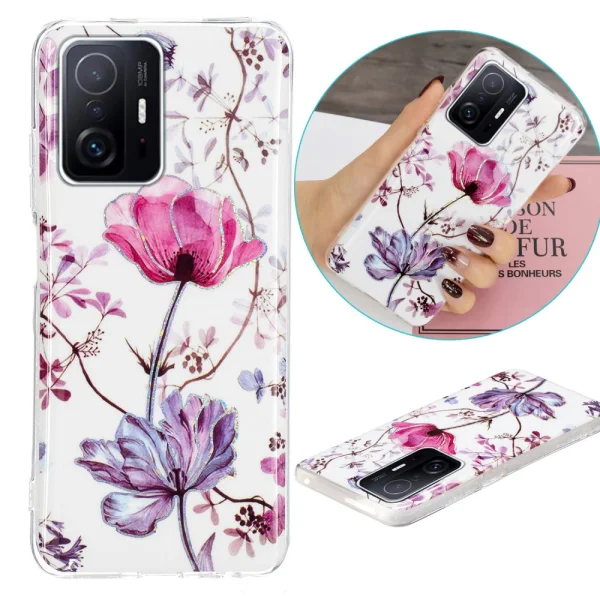 Silicone Case Marble for Xiaomi 11T/11T Pro, Lotus 3