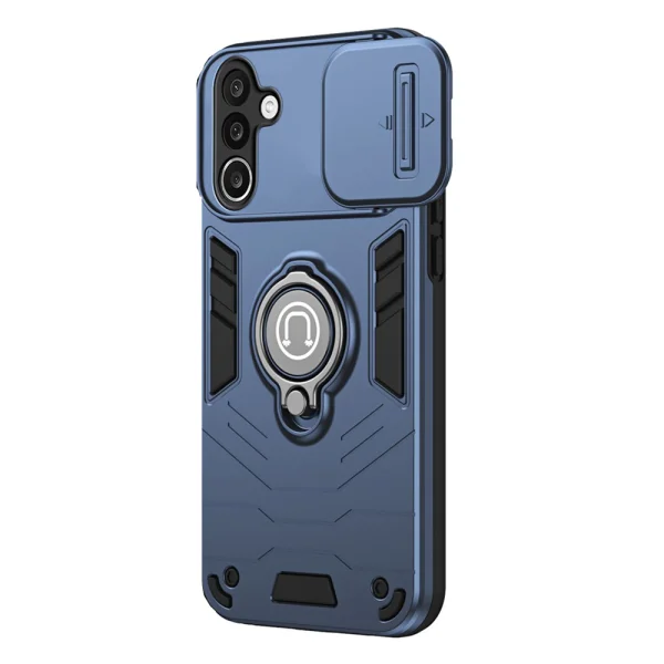 Удароустойчив калъф Camshield Kickstand за Samsung Galaxy A27 5G, син 2