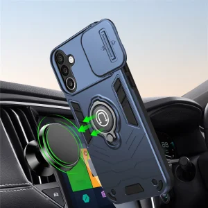 Удароустойчив калъф Camshield Kickstand за Samsung Galaxy A27 5G, син 5