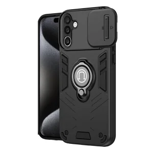 Удароустойчив калъф Camshield Kickstand за Samsung Galaxy A27 5G, черен