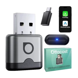 Адаптер за кола Ottocast CA530-T Mini Aura,Apple Carplay / Android Auto, USB-A adapter, сив 5