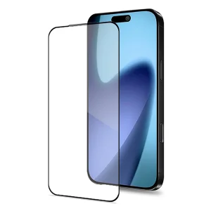 Стъклен протектор 5D Full Glue Matte за iPhone 18 Pro Max, черен
