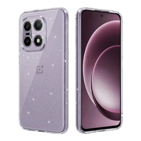 Techsuit SparkleSkin case for OnePlus 15, transparent 1