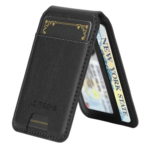 Magnetic wallet stand PU Lc.Imeeke, compatible with MagSF, RFID blocking, black 3
