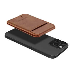 Магнитен портфейл-поставка PU Lc.Imeeke, съвместим с MagSF, RFID блокиращ, кафяв 6