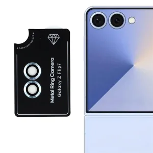 Стъклен протектор за камера за Samsung Galaxy Z Flip7 5G, син