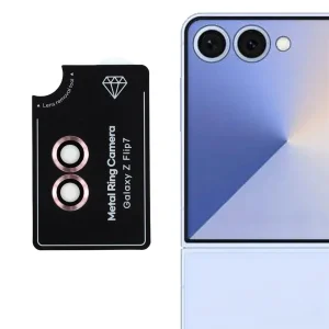 Стъклен протектор за камера за Samsung Galaxy Z Flip7 5G, розов