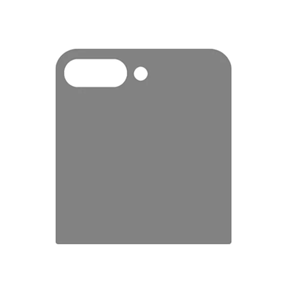 Privacy AMORUS tempered glass protector for Samsung Galaxy Z Flip8, black 2