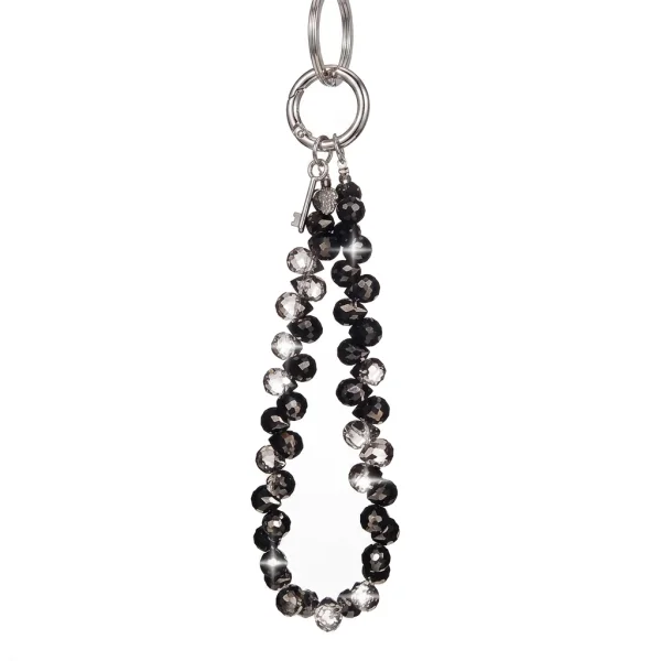 Универсална връзка за телефон 14cm Crystal Bead Clear, черен 1