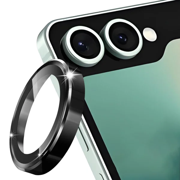 Стъклен протектор за камера ENKAY за Samsung Galaxy Z Flip8, черен 1