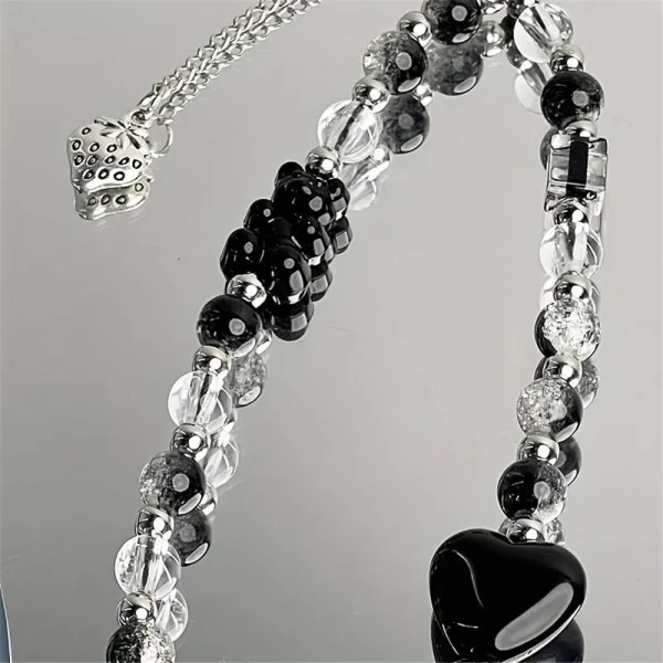 Universal phone strap, black-and-white 5