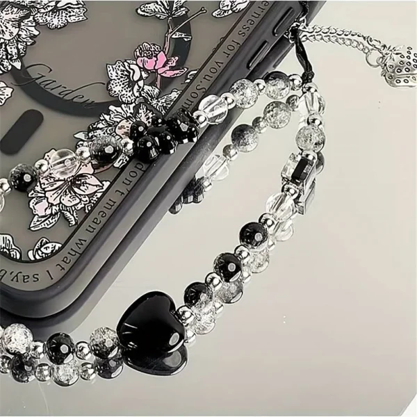Universal phone strap, black-and-white 3