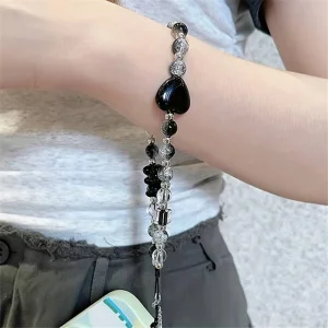 Universal phone strap, black-and-white 4