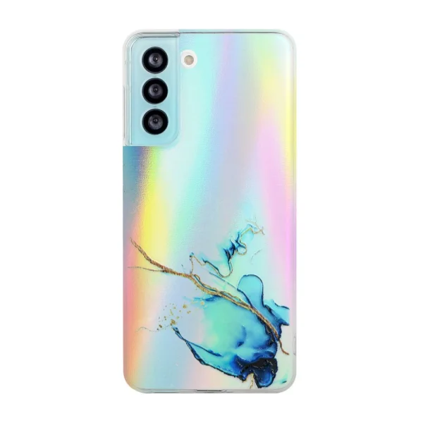 Силиконов калъф Marble за Samsung Galaxy S21 FE, Син 1