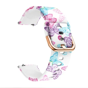 Силиконова каишка 22mm за Samsung Galaxy Watch Active, пеперуди 3
