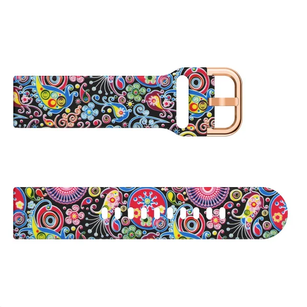Silicone Strap 22mm for Samsung Galaxy Watch Active, multicolored 4