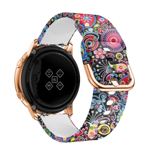 Silicone Strap 22mm for Samsung Galaxy Watch Active, multicolored 2