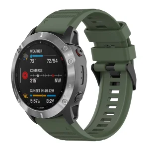 Силиконова каишка 26mm за Garmin Fenix 6X GPS/6X Pro/6X Sapphire GPS, зелен