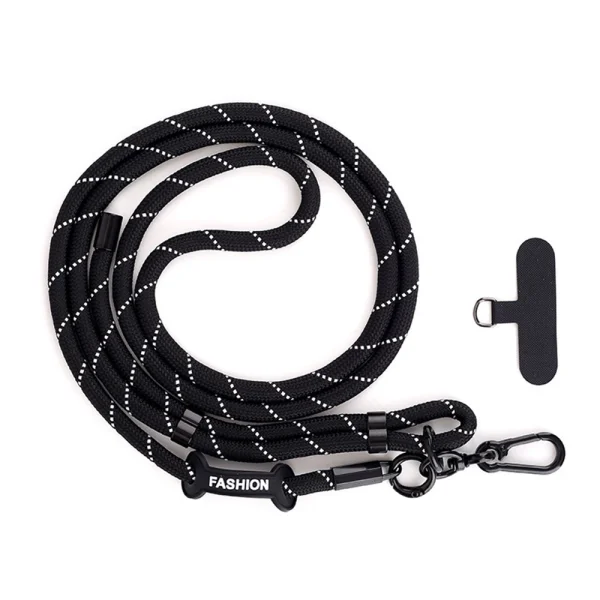 Universal phone strap, black and white 2