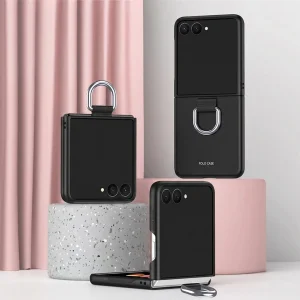 Калъф Skin Feel Ring Holder за Samsung Galaxy Z Flip8, черен 4