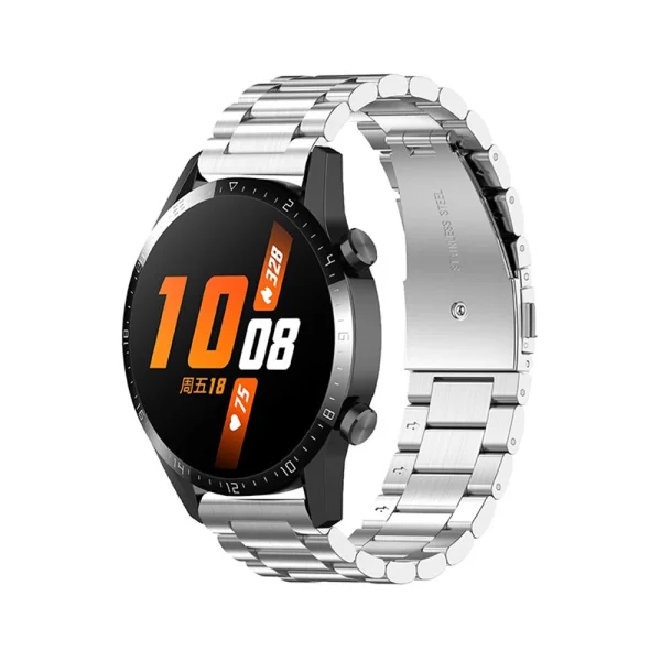 Метална каишка 22mm за Huawei Watch GT 3 46mm / GT Runner / Garmin Forerunner 265 / Forerunner 265 Music, сребърен 1