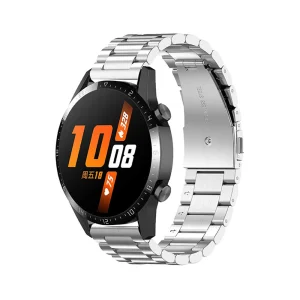 Метална каишка 22mm за Huawei Watch GT 3 46mm / GT Runner / Garmin Forerunner 265 / Forerunner 265 Music, сребърен