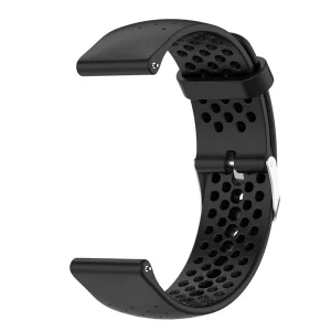 Силиконова каишка 22mm за Samsung Garmin Huawei Amazfit Smart Watch, черен 4