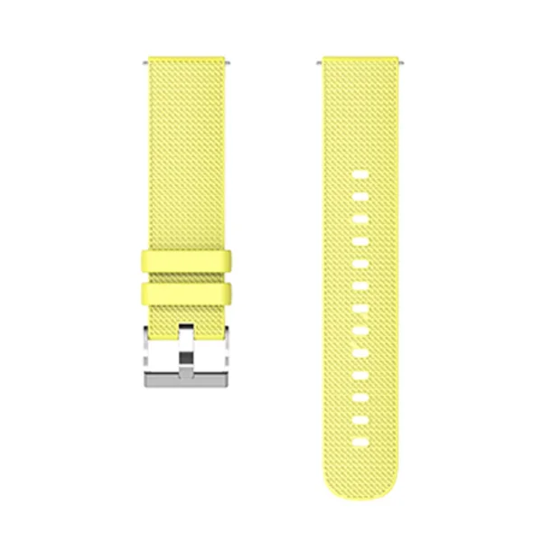 Universal silicone strap 22mm, yellow 5