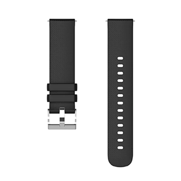 Universal silicone strap 22mm, black 5