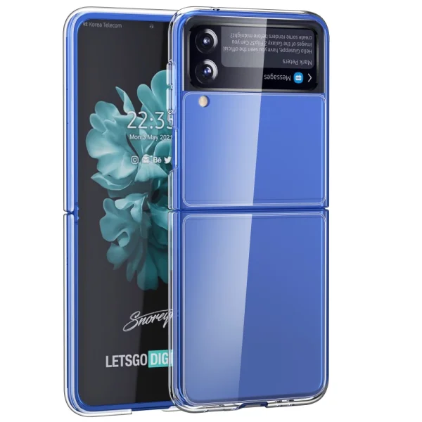 Пластмасов калъф за Samsung Galaxy Z Flip 3, Прозрачен 1