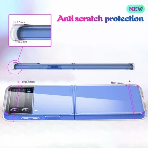 Пластмасов калъф за Samsung Galaxy Z Flip 3, Прозрачен 4
